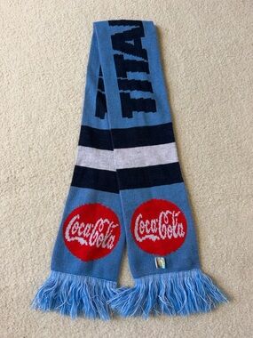 Tennessee Titans  Coca-Cola Sky Blue, Navy & Red Logo Knit Scarf